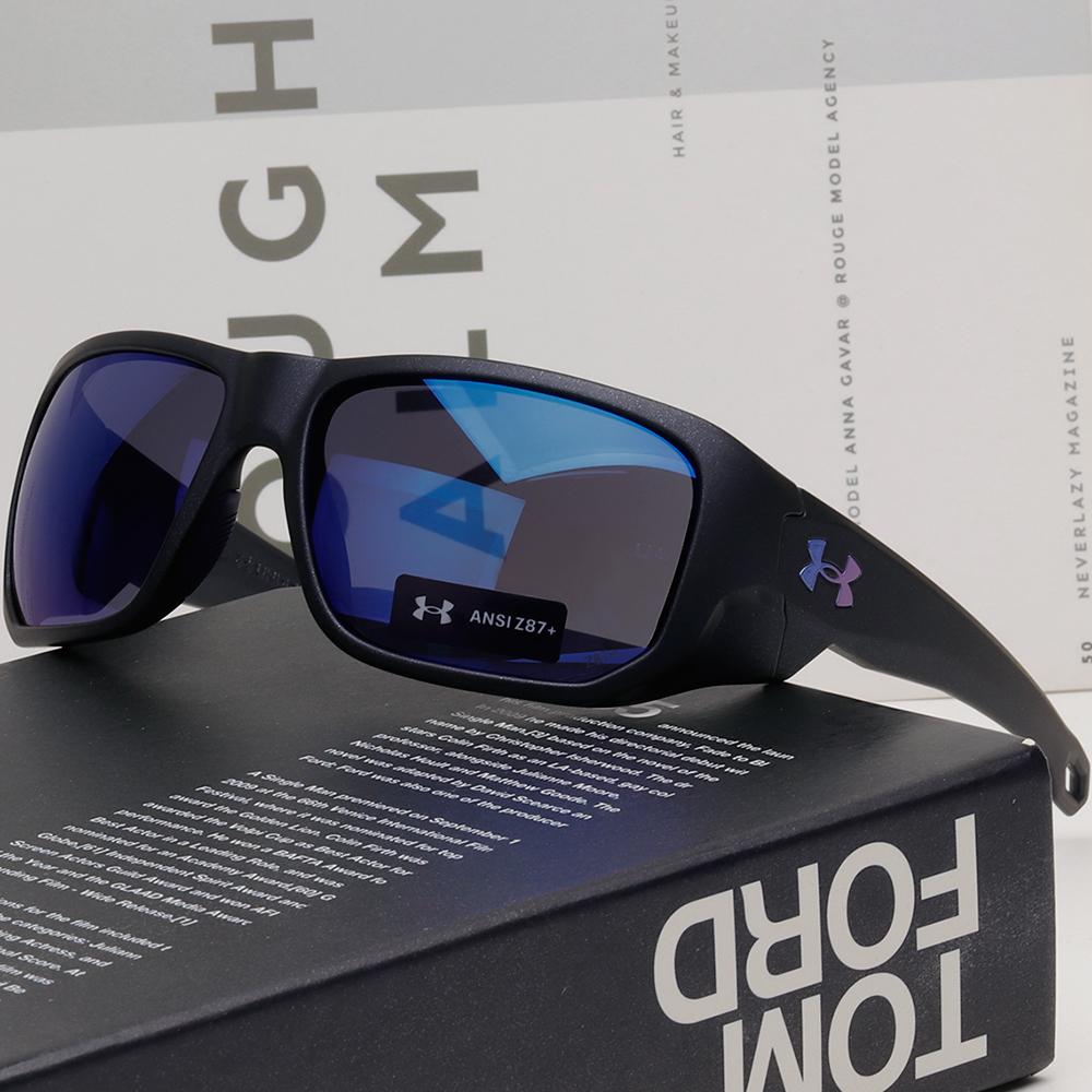 Under Armour Blue Mirror Sport Goggles Sunglasses Unisex Ridi UA ATTACK MD TZQW1