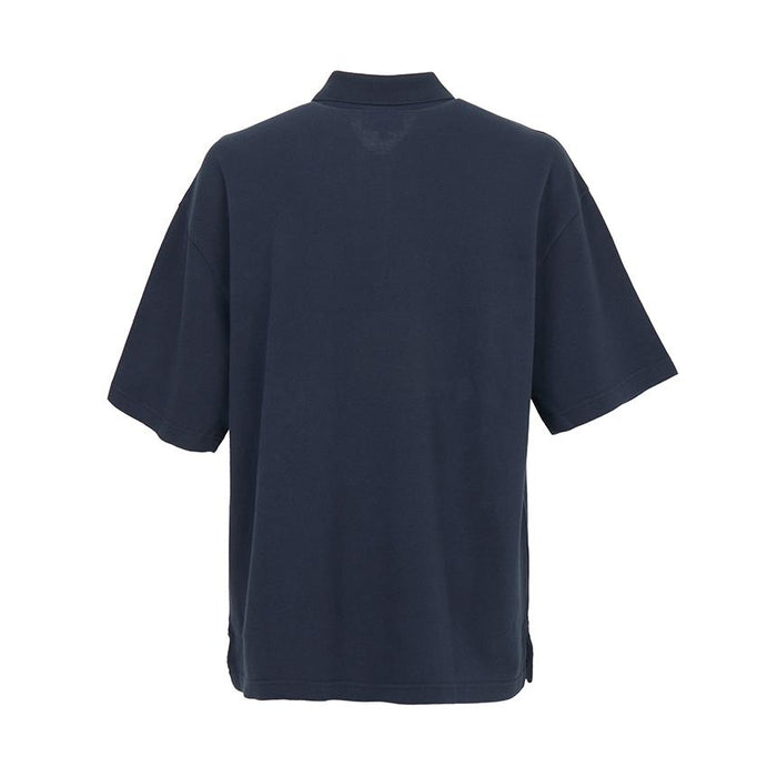 Maison Kitsune Fox Head Logo Men’s Polo Short Sleeve T-Shirt White