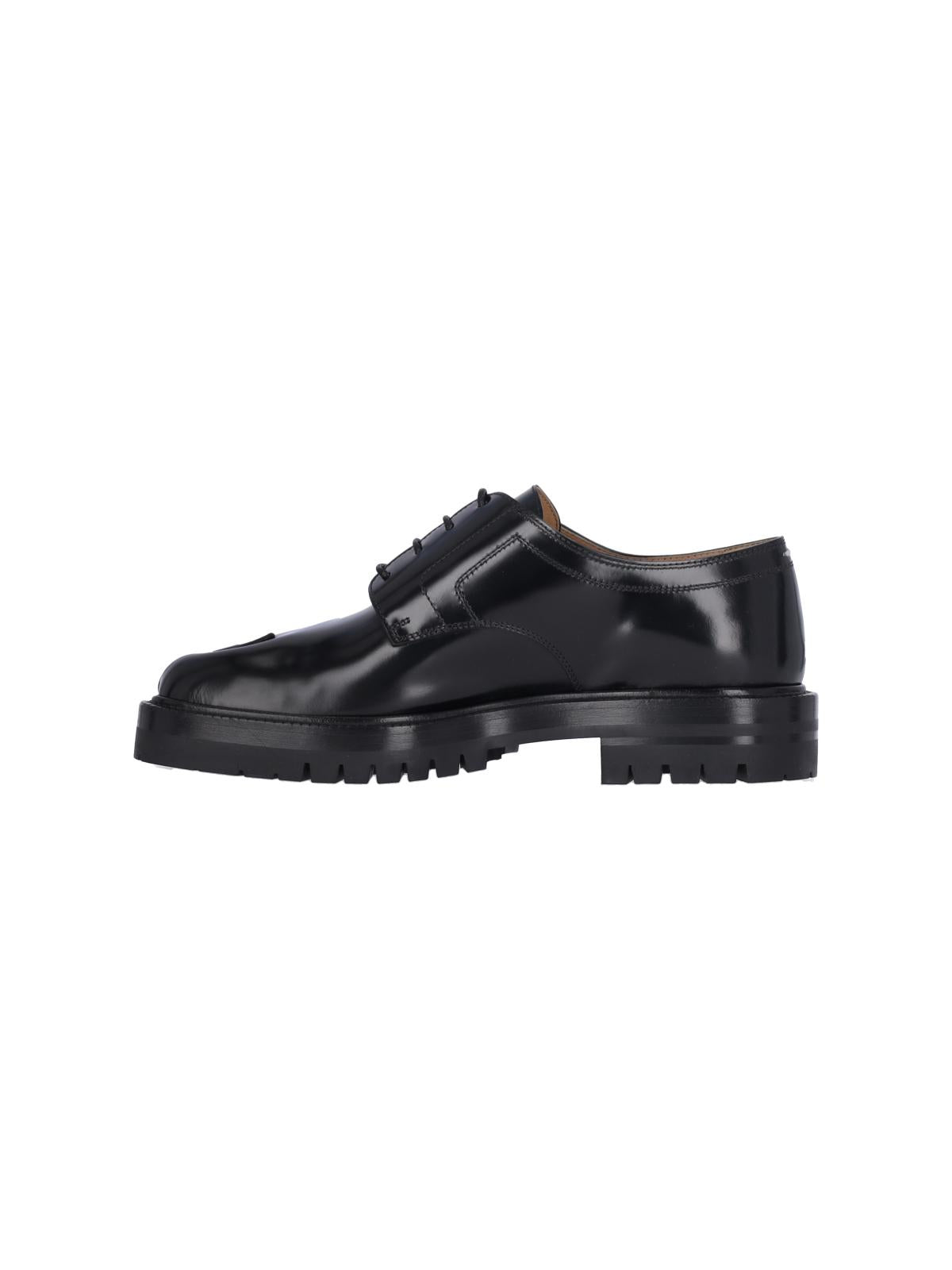 Maison Margiela Black Leather Derby Shoes Men’s Dress Shoes