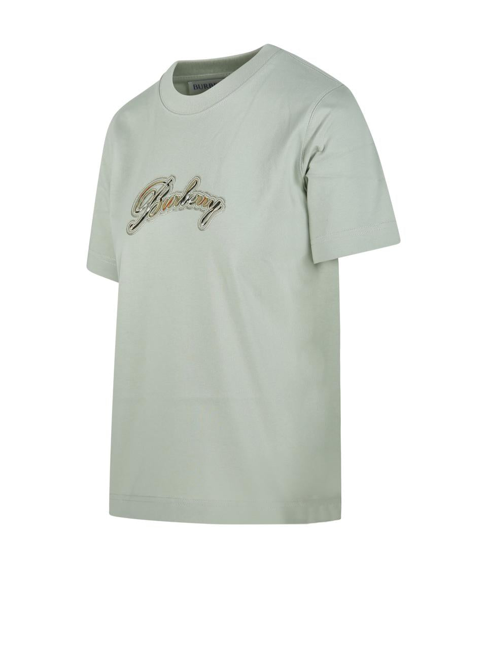 BURBERRY Short Sleeve Cotton T-Shirt Women White