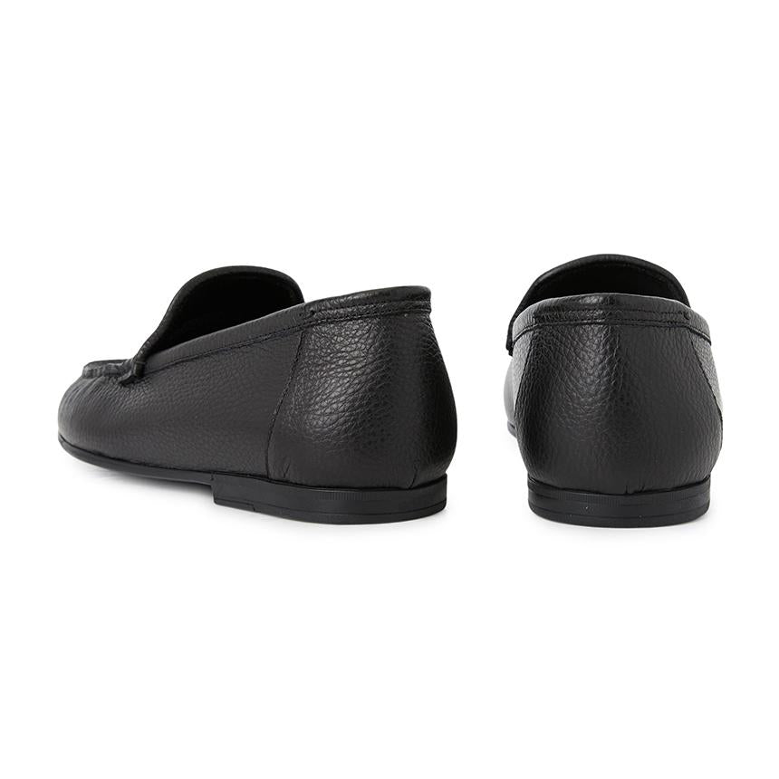 BALLY Black Leather Penny Loafers for Men 6313261