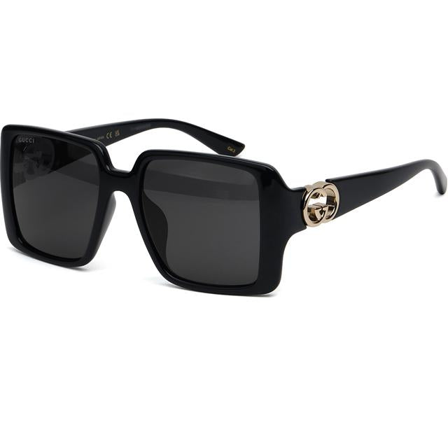 GUCCI Oversized Asian Fit Acetate Sunglasses Unisex GG1692SA 001