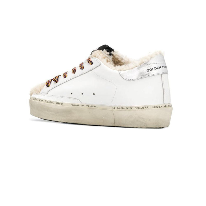 GOLDEN GOOSE Stitch High Star Shearling Low-Top Sneakers