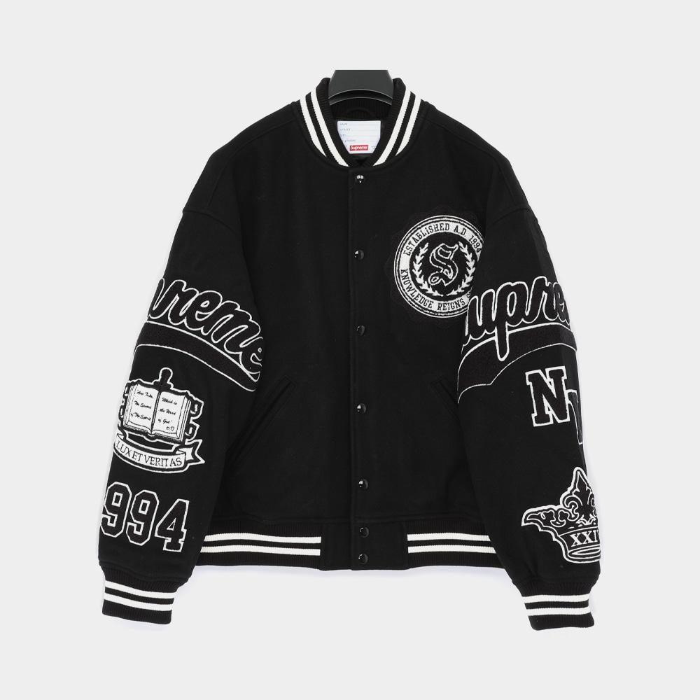 Supreme Veritas Varsity Men’s Jacket FW24J44 BLACK