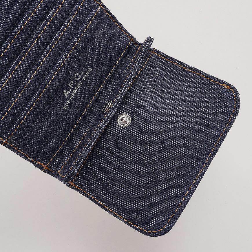 A.P.C. Unisex Denim Standard Bifold Wallet H63650 IAI