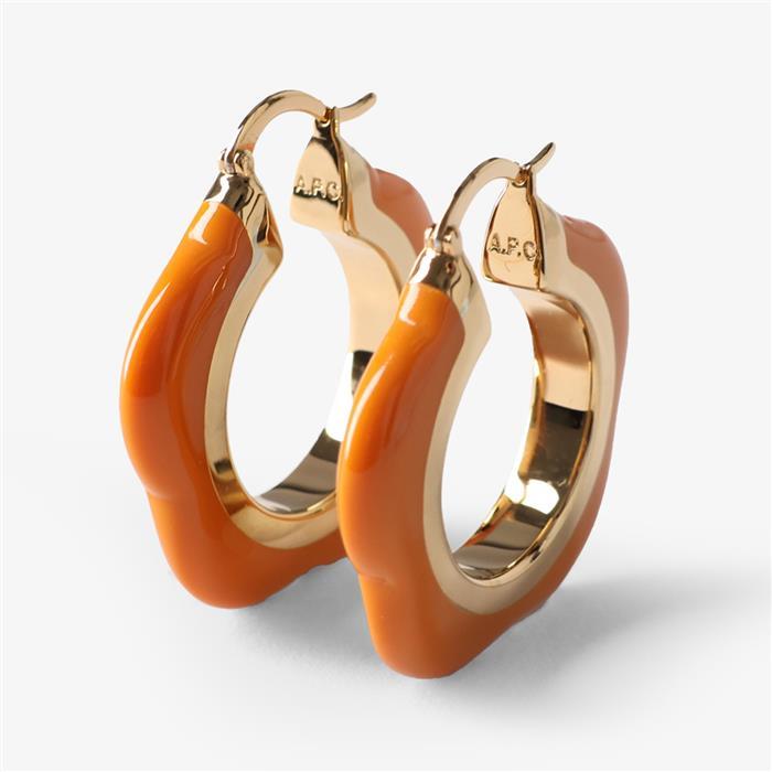 A.P.C. Rose Enamel Earrings