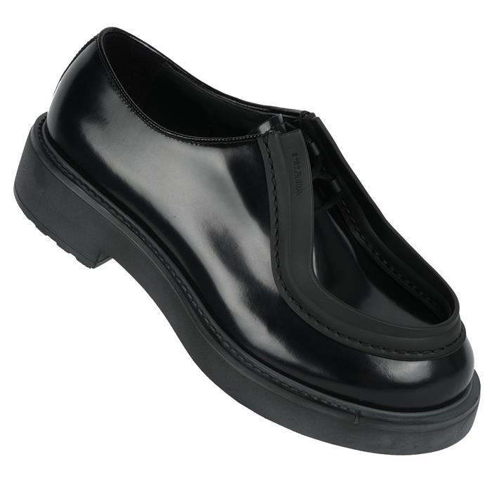 PRADA Diapason Brushed Leather Loafers 2EG421 055 F0002