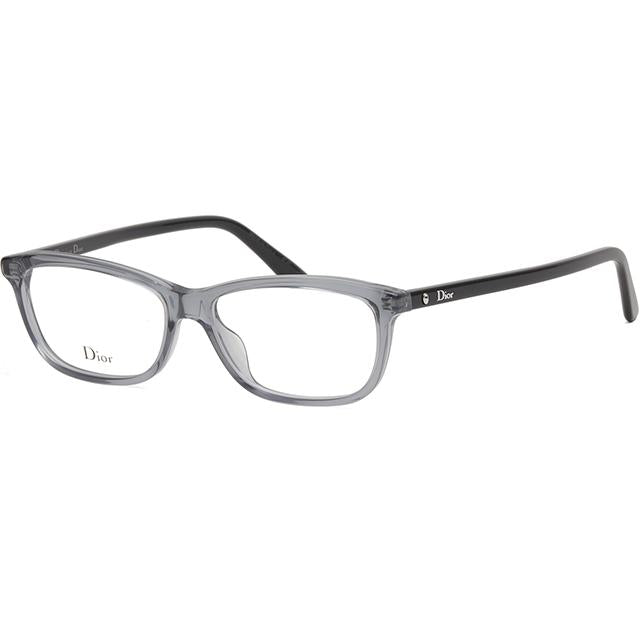 DIOR Gray Transparent Acetate Eyeglasses Frames Unisex MONTAIGNE56 KB7