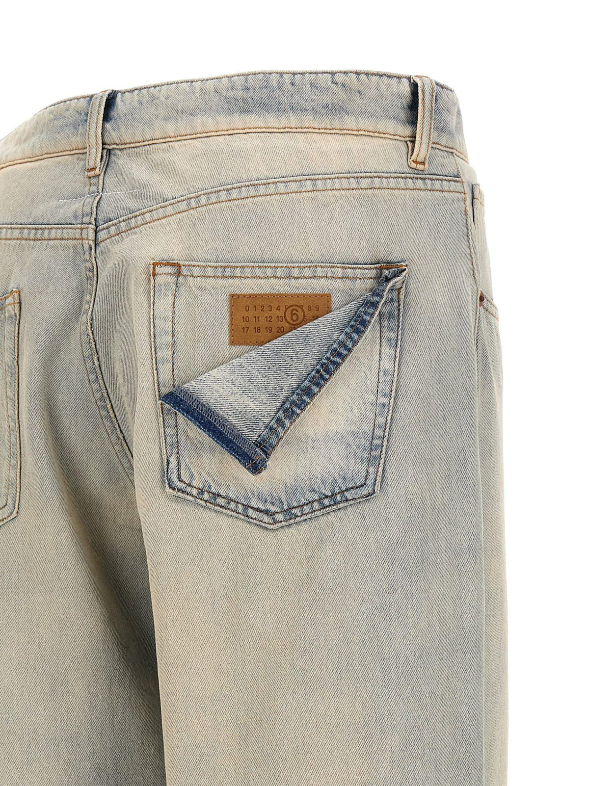 Maison Margiela Blue Denim Jeans Men’s Straight-Leg Pants