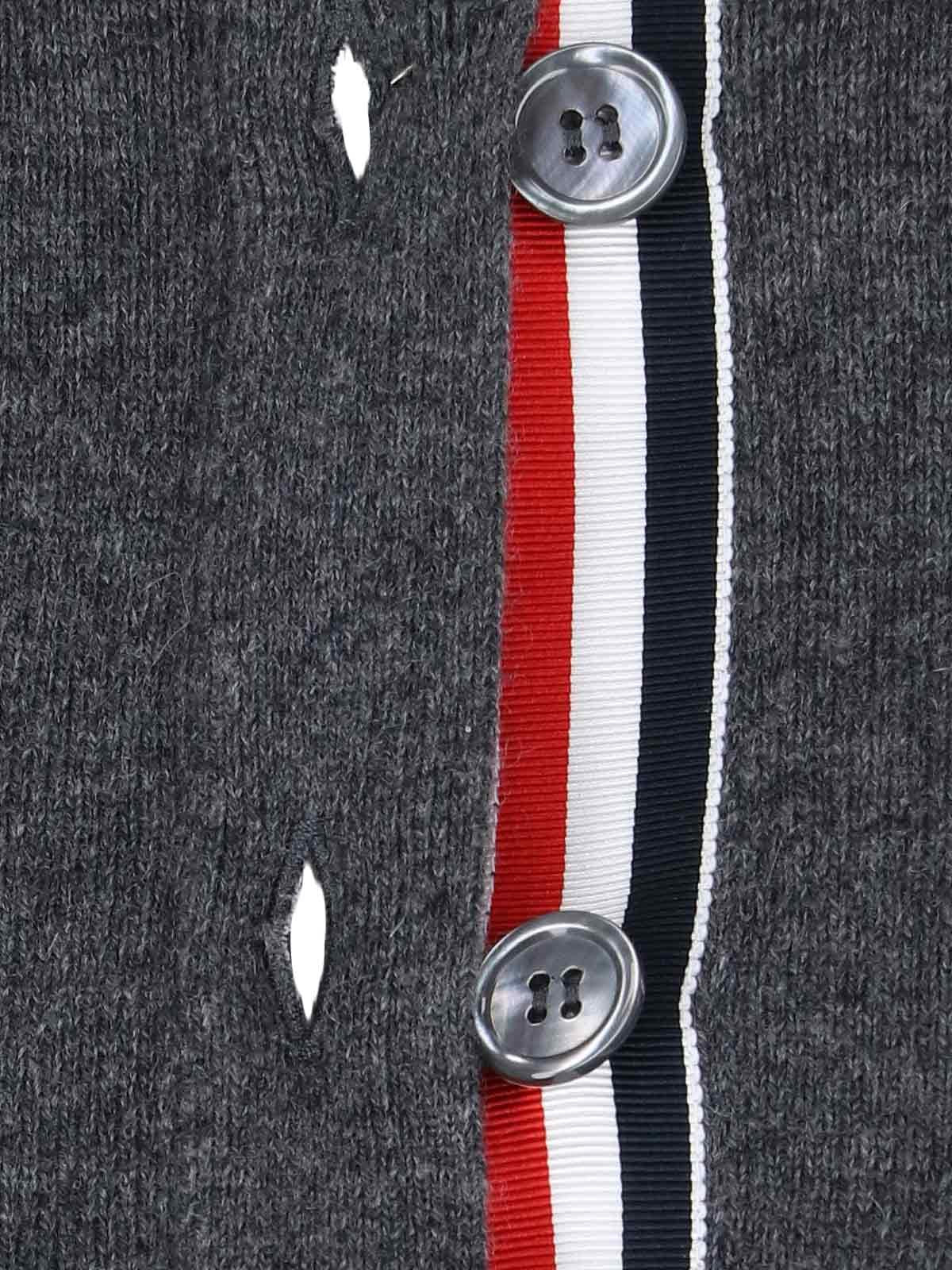 THOM BROWNE Wool Knit Cardigan