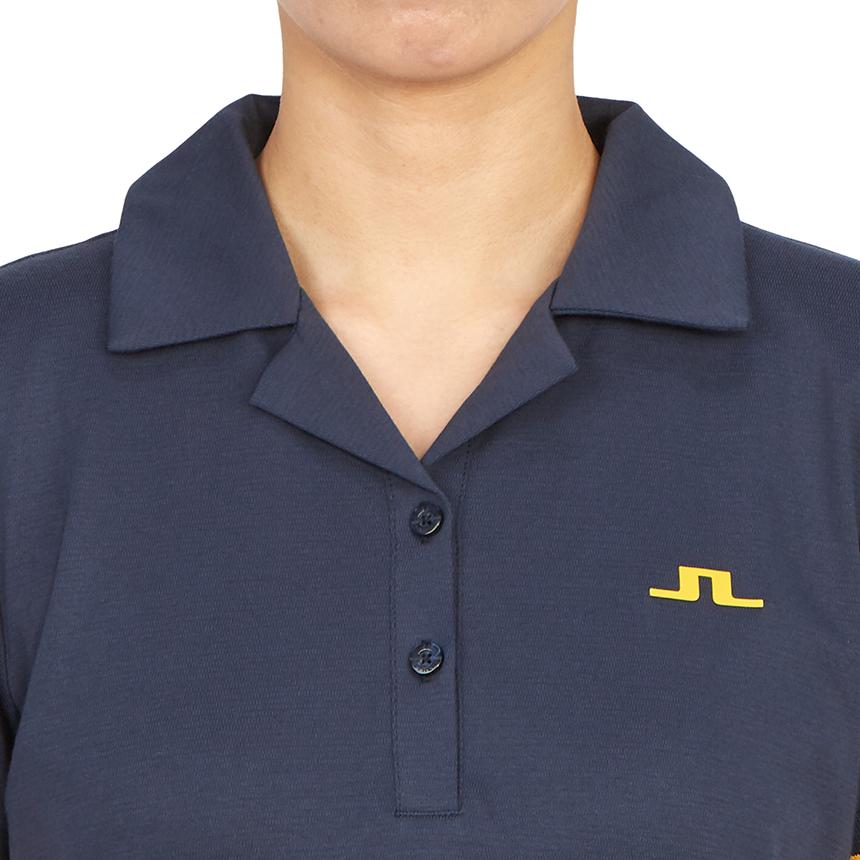 J LINDEBERG Women’s Golf Polo Short Sleeve T-Shirt Navy