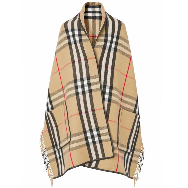 BURBERRY Giant Check Pocket Cape Coat 8049692