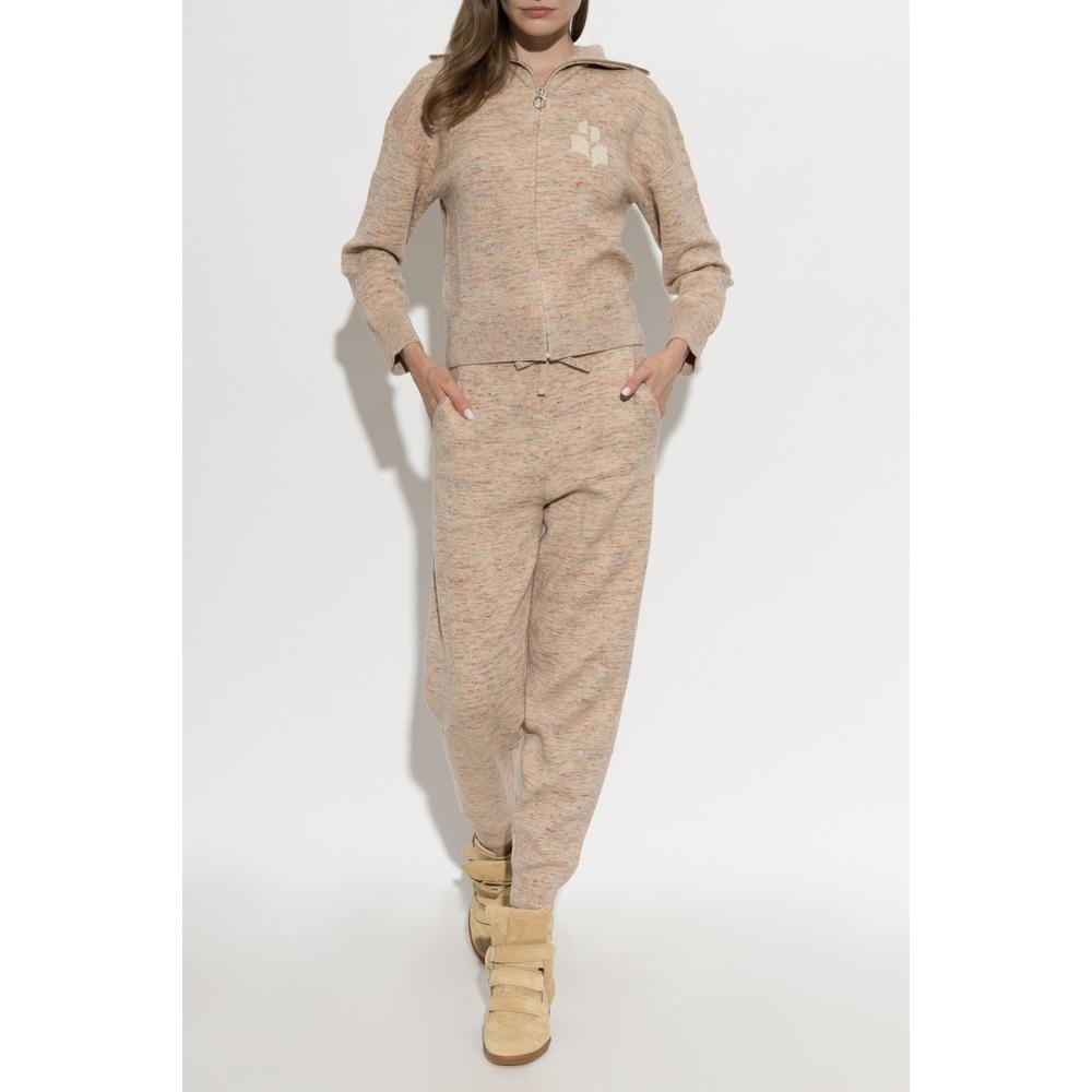 Isabel Marant Koxxi Women’s Zip-Up Knit Cardigan Pink