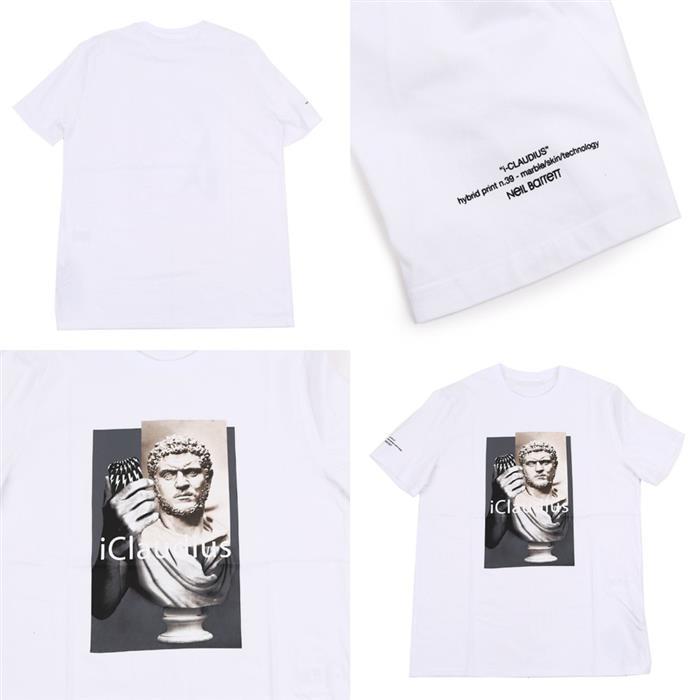 Neil Barrett I Claudius Graphic White Short Sleeve T-Shirt Women