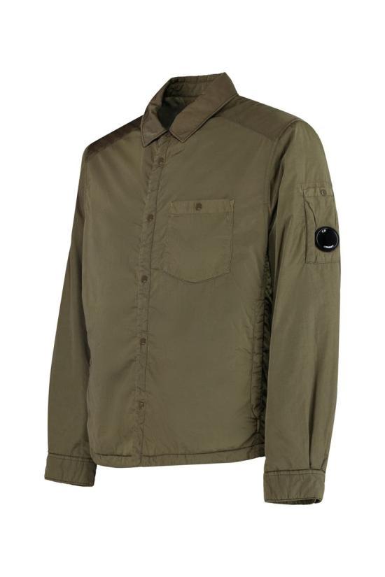 CP Company Chrome-R Lens Button Overshirt Ivy Green Men's J 19CMOS088A005904G683