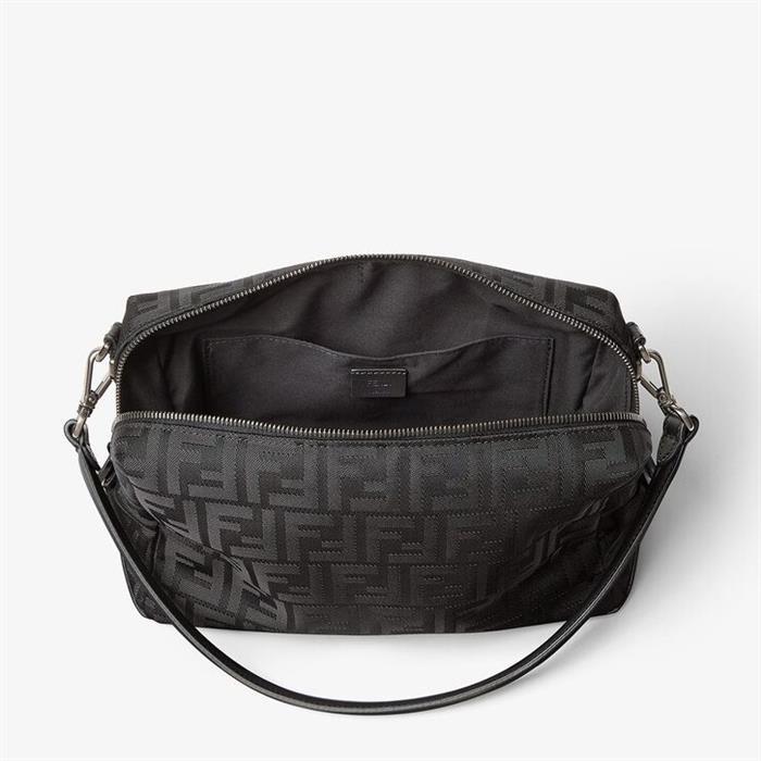 FENDI Square FF Louis Medium Crossbody Bag Black