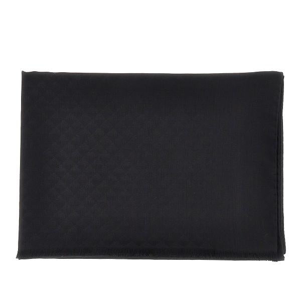 PRADA Black Wool Knit Scarf