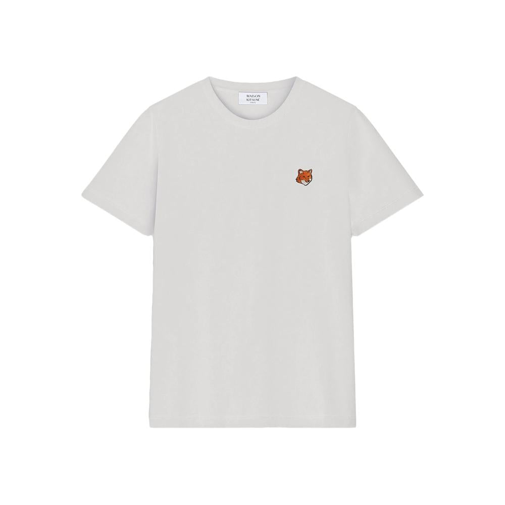 Maison Kitsune White Short Sleeve Cotton T-Shirt