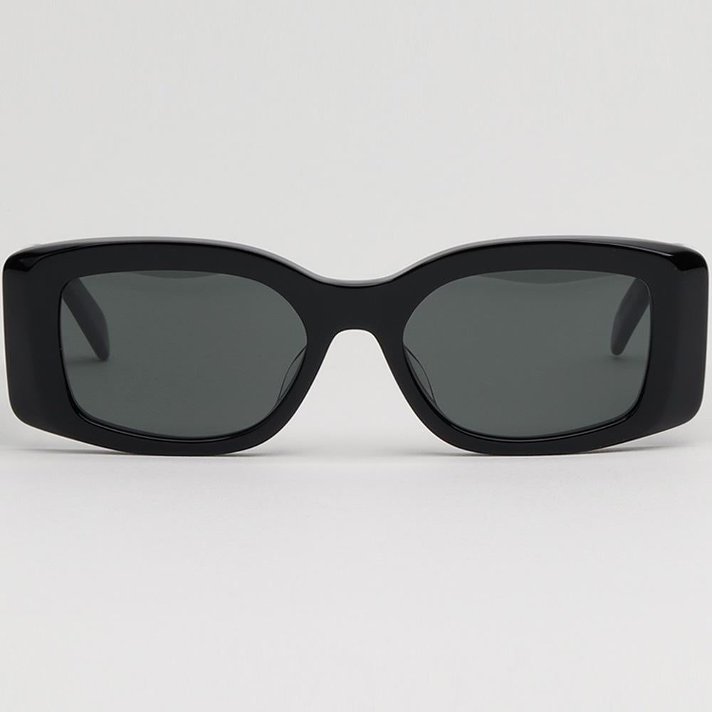 CELINE Triomphe Bold Square Acetate Sunglasses Unisex Black CL40282U 01A