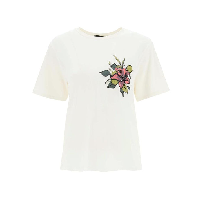 Max Mara Danzica Flower Embroidered T-Shirt