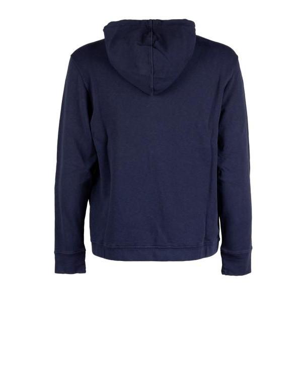 CP Company Black Cotton Hooded Sweatshirt