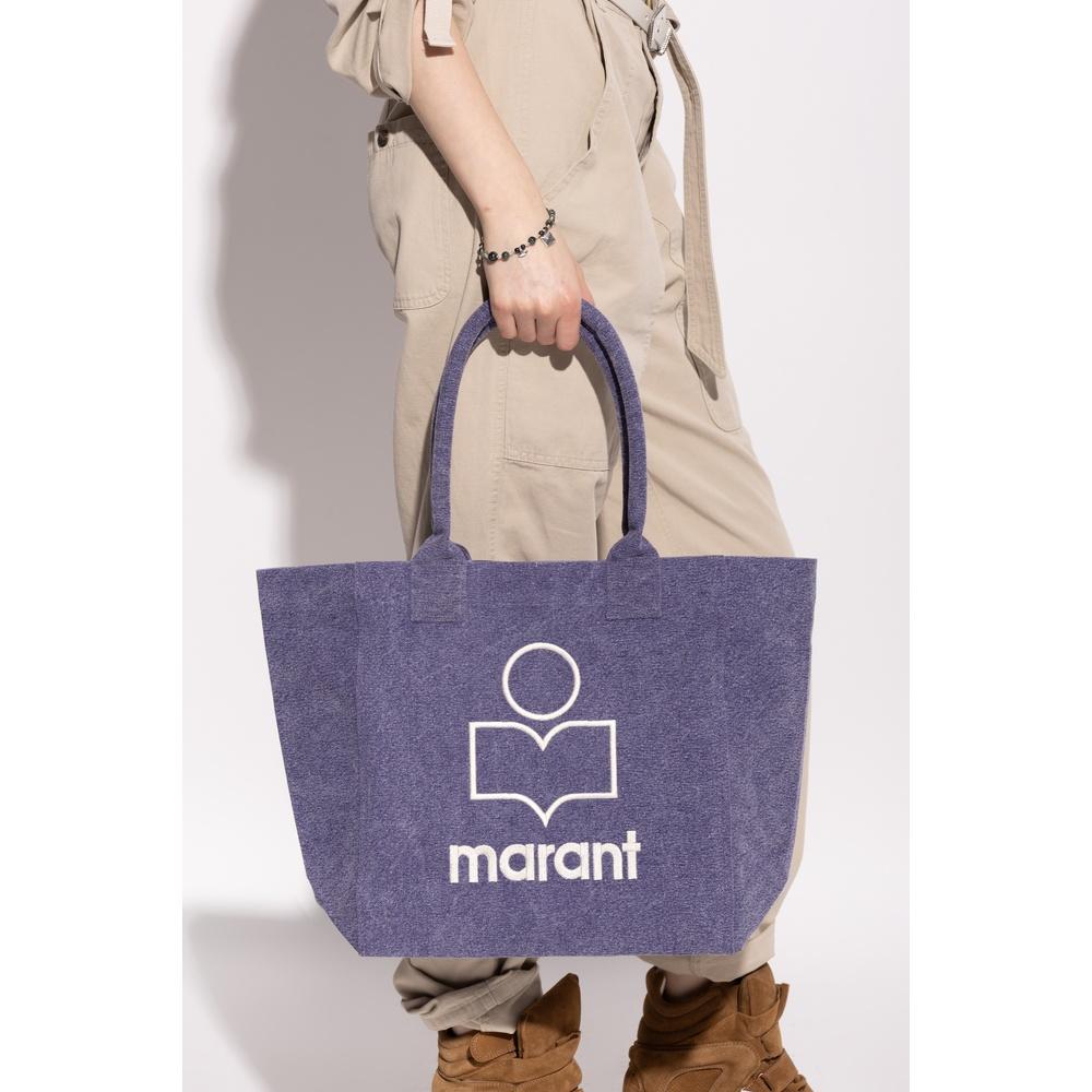 Isabel Marant Yenky Small Tote Bag Cream Canvas Tote