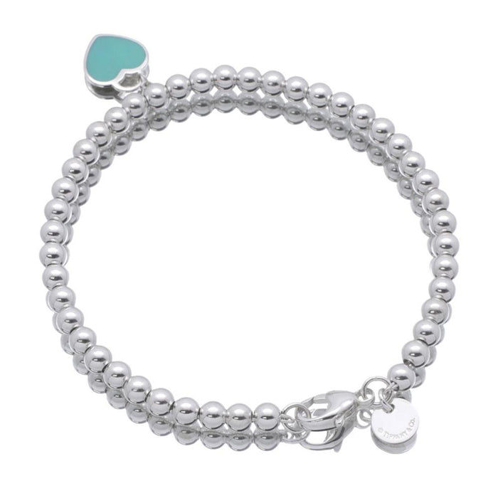 Tiffany & Co 925 Return to Tiffany Blue Heart Bracelet