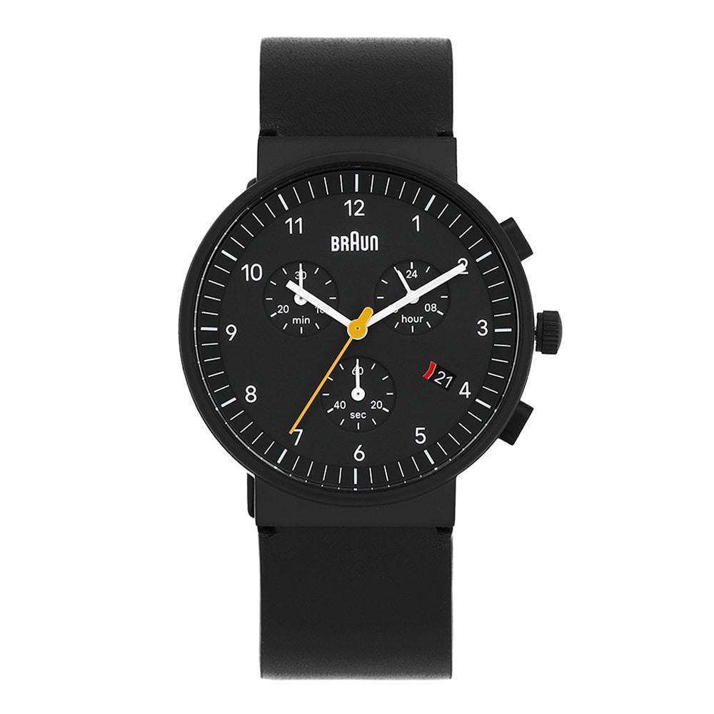 Braun Unisex Leather Watch BN0035BBKBKG