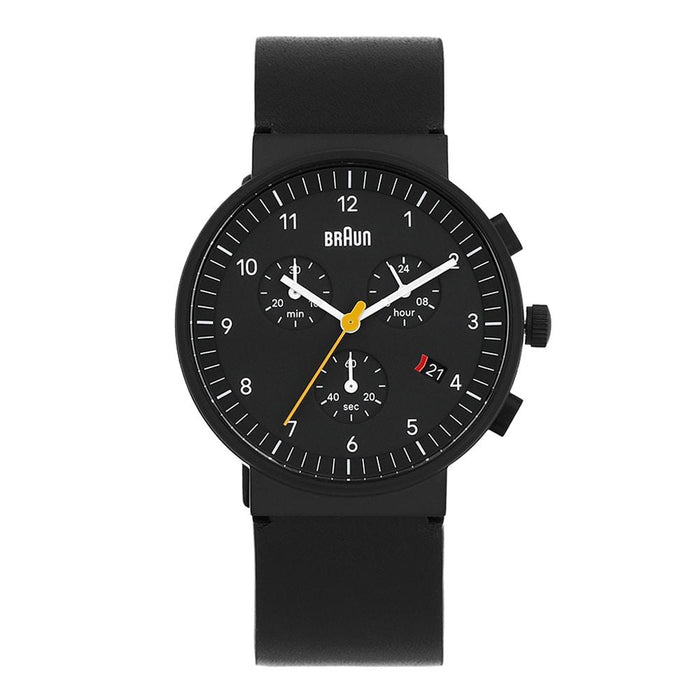 Braun Unisex Leather Watch BN0035BBKBKG