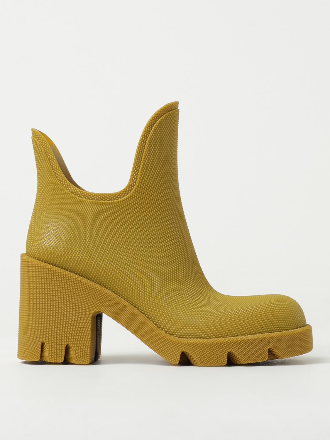 BURBERRY Black Leather Ankle Boots