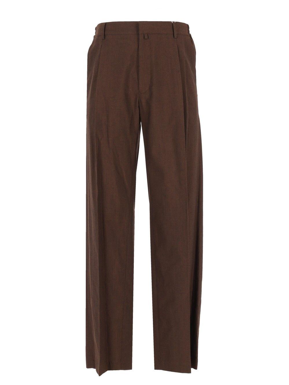Maison Margiela Black Cotton Trousers Suit Pants for Men