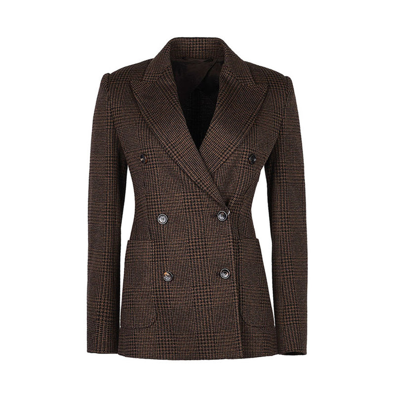 Max Mara Wool Blend Tailored Jacket Ivory Women