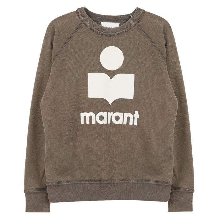 Isabel Marant Etoile Milie NY Logo Sweatshirt Beige