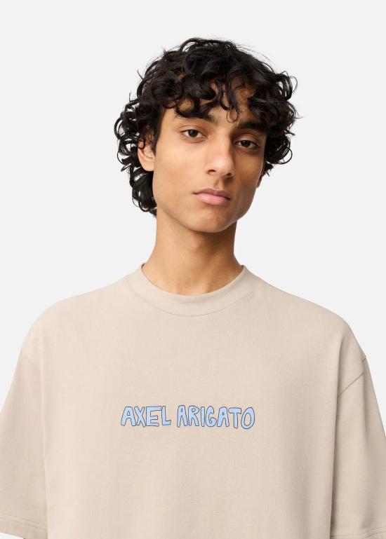 AXEL ARIGATO Stone Cotton Short Sleeve T-Shirt Men’s