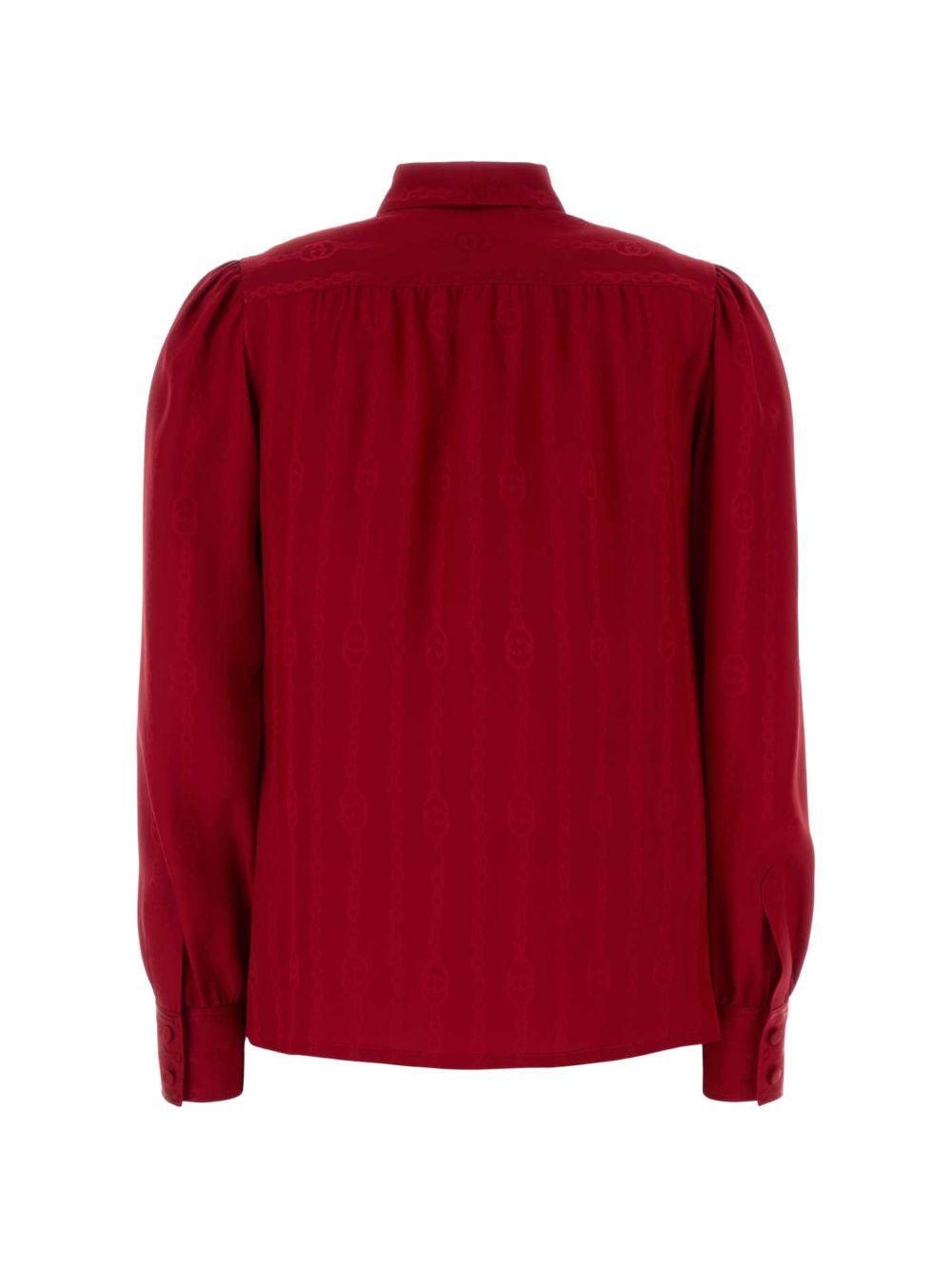 GUCCI Long Sleeve Button-Up Shirt FW26 Multicolor