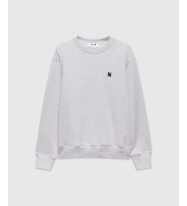 MSGM M Wave Logo Embroidered Jersey Sweatshirt 3940MM123 257793 95