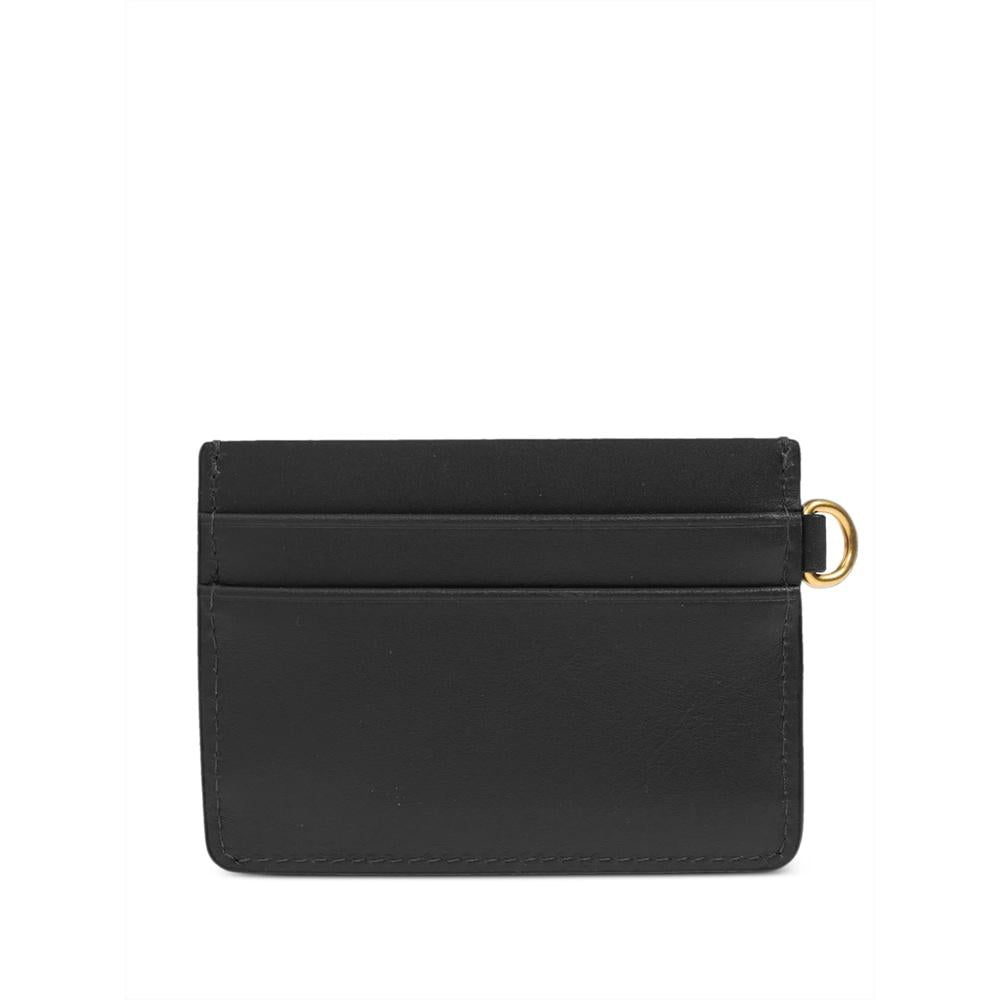 Isabel Marant Oskan Leather Card Holder Black