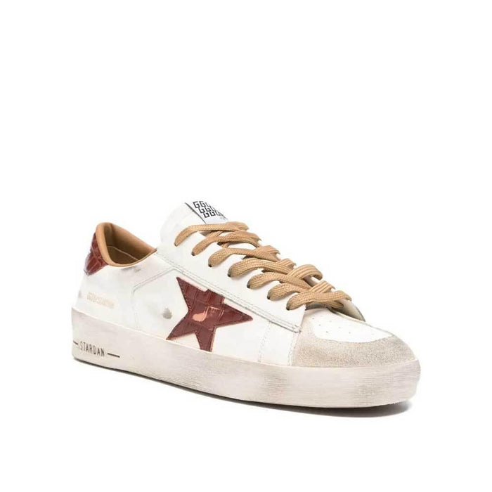 GOLDEN GOOSE Beige Star Low-Top Sneakers for Men