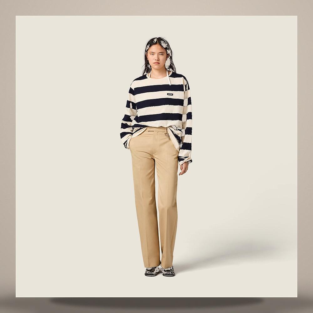 Miu Miu Stripe Jersey T-Shirt MJLA59 195L F067X