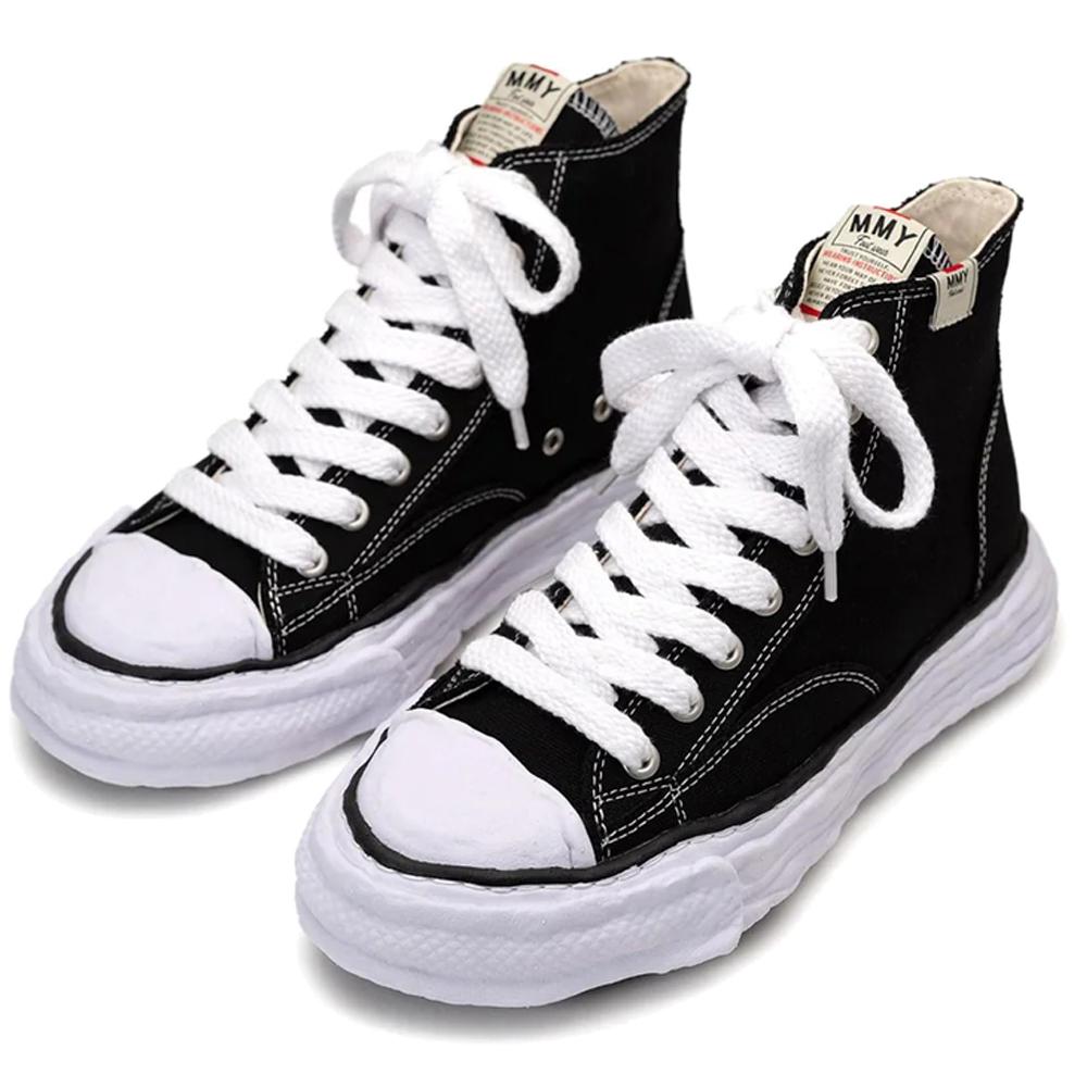 Maison Mihara Yasuhiro Men's Peterson OG Sole Canvas Low Top Snea A11FW701 BLACK