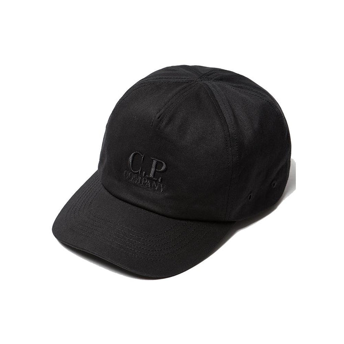 CP Company 15th Anniversary Logo Embroidered Black Cap