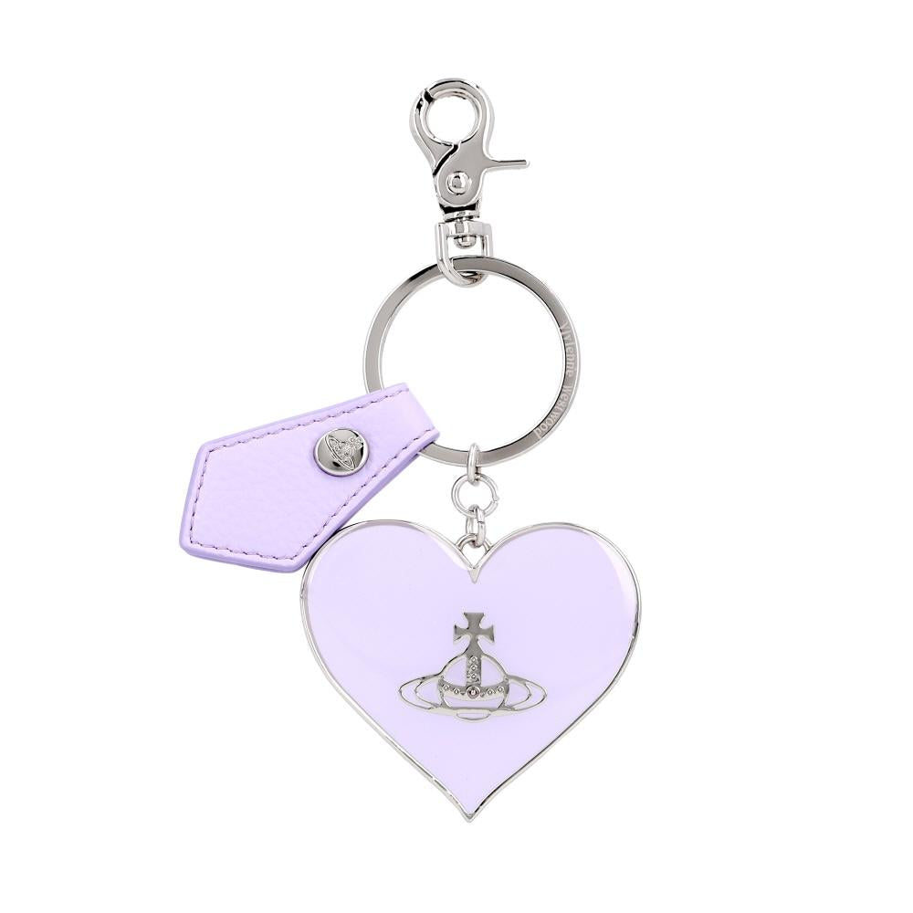 Vivienne Westwood ORB Heart Mirror Keyring Key Holder Pink