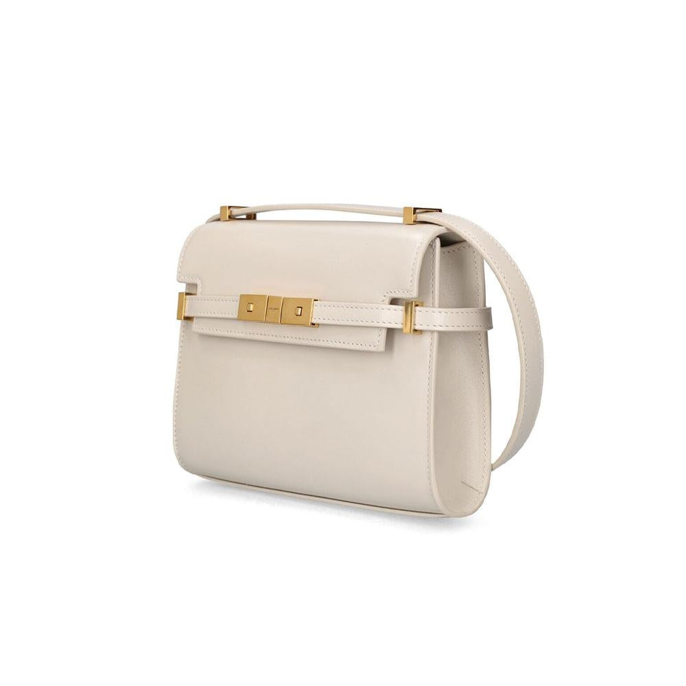 Saint Laurent Medium Manhattan Shoulder Bag Blanc Vintage 5792710SX0W9207