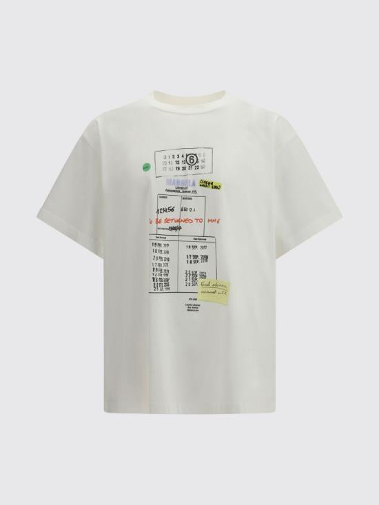 MM6 Maison Margiela Short Sleeve T-Shirt SH0GC0070 M20170 101 WHITE DOM