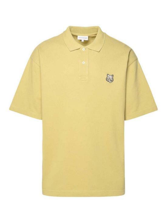 Maison Kitsune Oversized Bold Fox Head Patch Polo Shirt Navy MM00202 KJ7010 P357