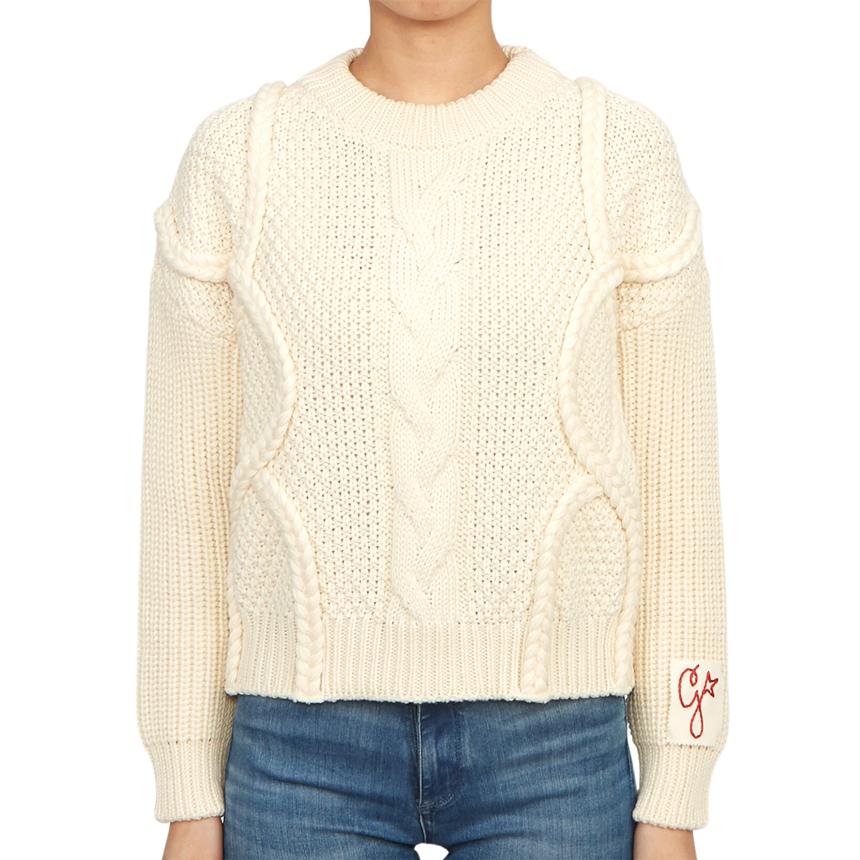 GOLDEN GOOSE Women’s Crewneck Knit Sweater White