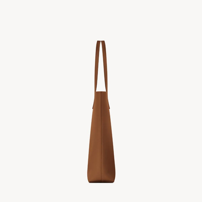 Saint Laurent North South Leather Shopping Tote Bag Brick