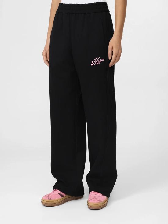 MSGM Women's Training Jogger Sweatpants 4041MDP76 267126 99 BLACK DOM
