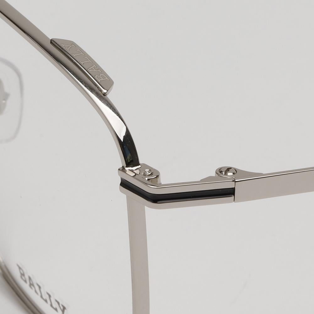 BALLY Silver Metal Asian Fit Unisex Eyeglass Frames BY5039D 016