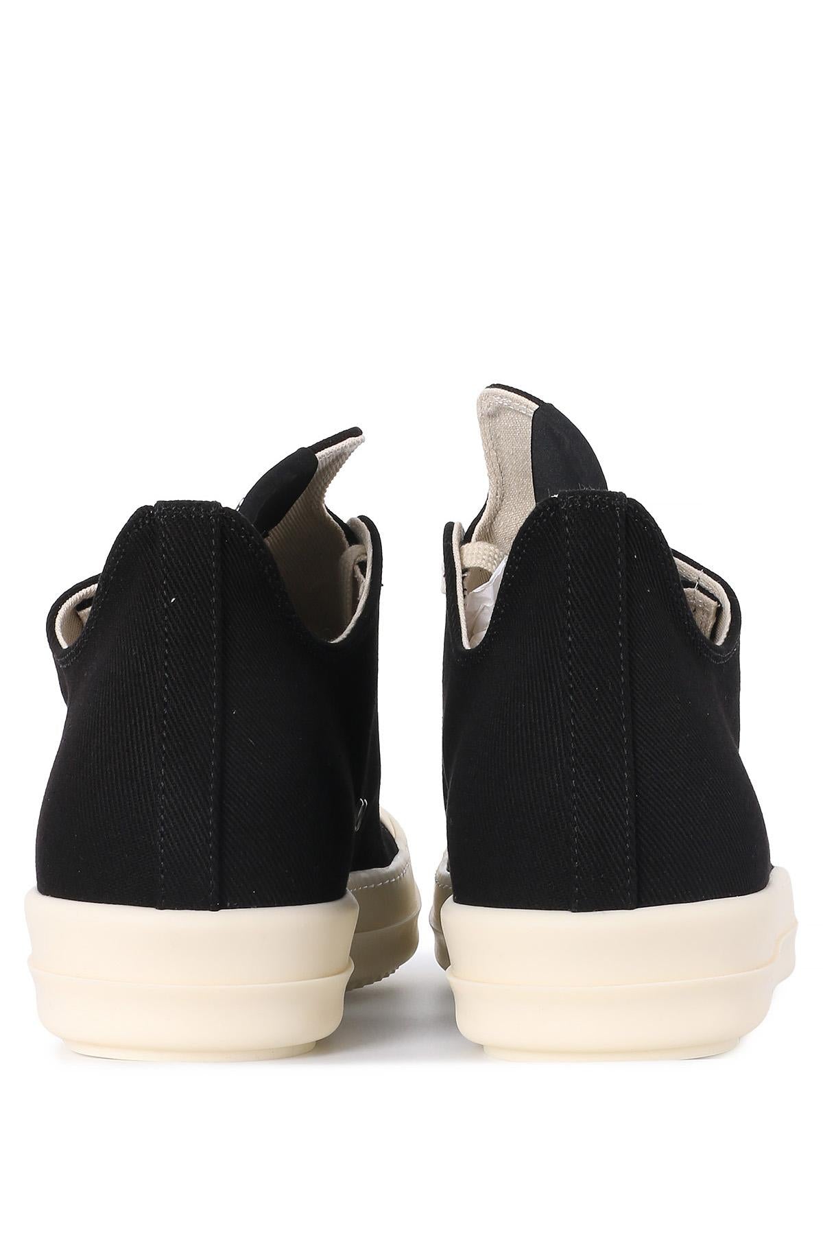 Rick Owens DRKSHDW Overdyed Denim Low-Top Sneakers Black Mil DU01E3802 DOEH1 911
